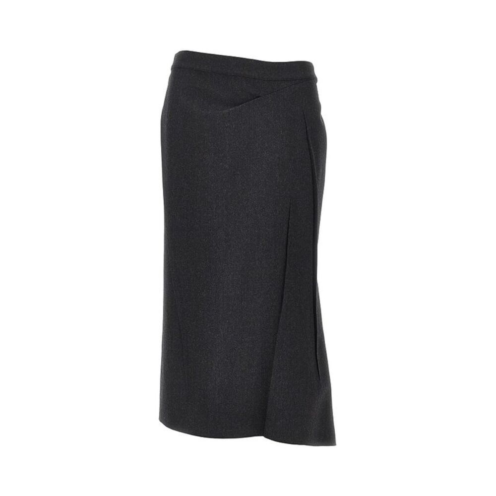 Victoria Beckham Women Pressed Flannel Midi Skirt